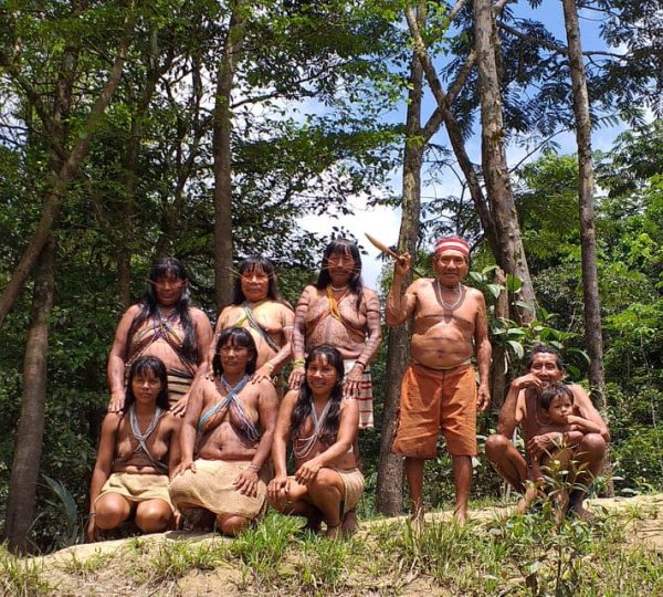 a group of matses people trip in peru